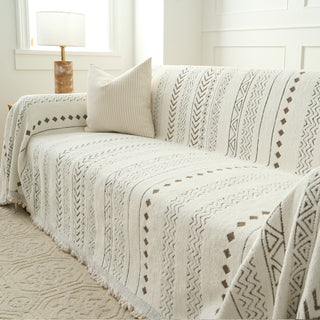 Tribal-Inspired Geometric Sofa Cover