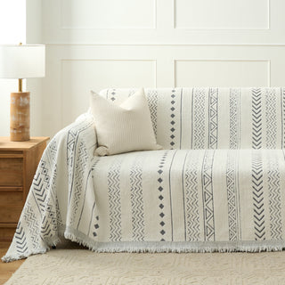 Tribal-Inspired Geometric Sofa Cover