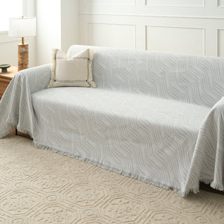 Rippled Elegance Sofa Cover