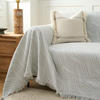 Rippled Elegance Sofa Cover