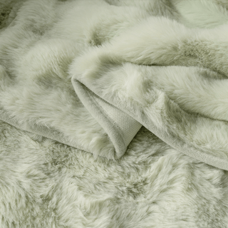 Plush Faux Rabbit Fur Sofa Cover