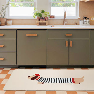 Easy Clean Rug Paris Pup Durable Non-Slip Pet-Friendly Modern Hallway Runner Stain-Resistant