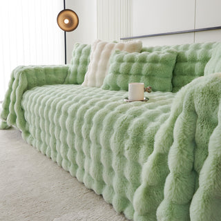 Luxe Ripple Faux Fur Sofa/Couch Cover