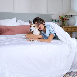 FURFREE Bamboo Duvet Cover - Pet Hair Repellent for Dogs/Cats Family