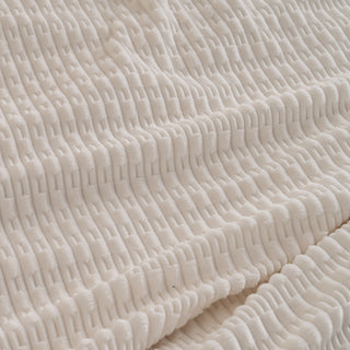 Warm Faux Fur Throw Blanket – Striped