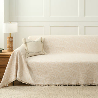 Rippled Elegance Sofa Cover