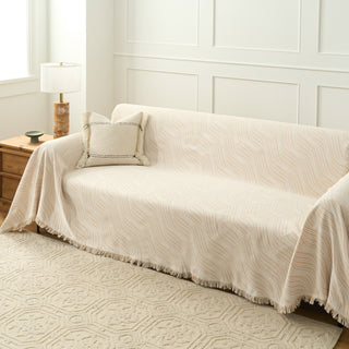 Rippled Elegance Sofa Cover