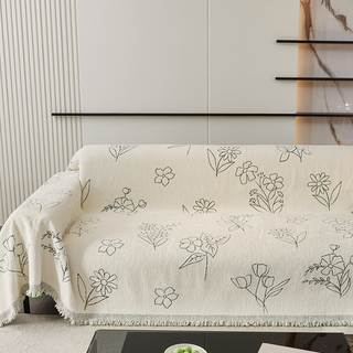 Cozy Winter Florals Sofa Cover - Final Sale