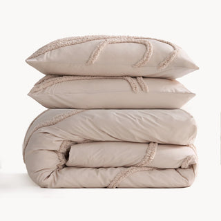 Tufted Weave Duvet Cover Set