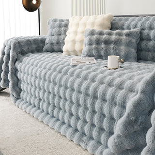 Luxe Ripple Faux Fur Sofa/Couch Cover