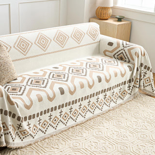 Geometric Boho Sofa Cover - Final Sale