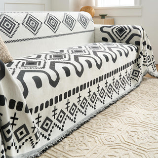 Geometric Boho Sofa Cover - Final Sale