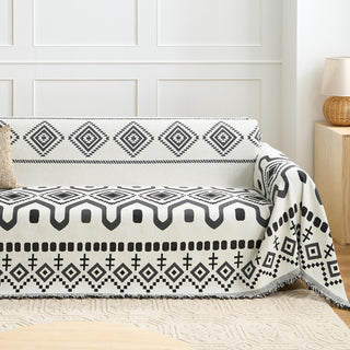 Geometric Boho Sofa Cover - Final Sale