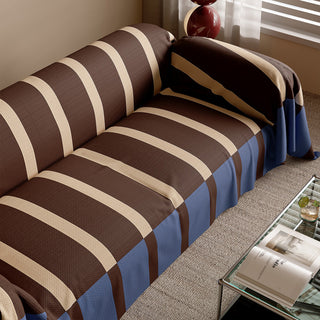 Modern Striped Bold Sofa Cover Anti-Spill Lightweight Stylish Easy-to-Clean Couch Protection for a Cozy Home Upgrade