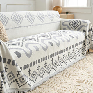 Geometric Boho Sofa Cover - Final Sale