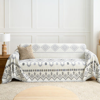 Geometric Boho Sofa Cover - Final Sale