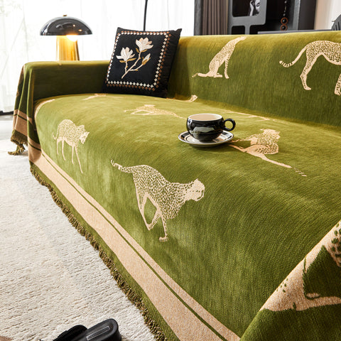 Safari Elegance Anti-Pilling Sofa / Couch Cover 102”