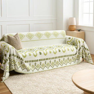 Geometric Boho Sofa Cover - Final Sale