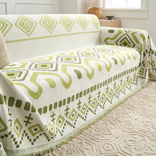 Geometric Boho Sofa Cover - Final Sale