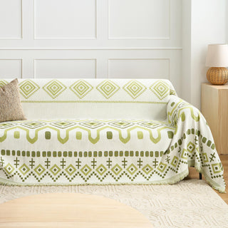 Geometric Boho Sofa Cover - Final Sale