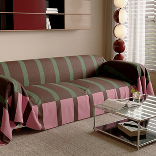 Modern Striped Bold Sofa Cover Anti-Spill Lightweight Stylish Easy-to-Clean Couch Protection for a Cozy Home Upgrade