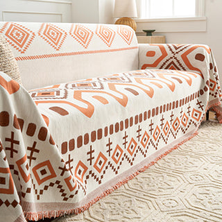 Geometric Boho Sofa Cover - Final Sale