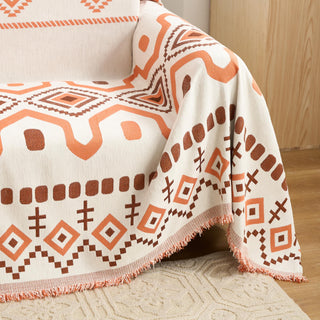 Geometric Boho Sofa Cover - Final Sale