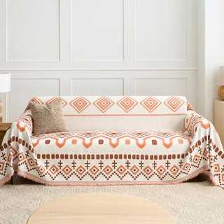 Geometric Boho Sofa Cover - Final Sale