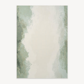 Easy Clean Rug Verdant Whispers Spillproof Pet-Friendly Minimalist Living Room Area Rug