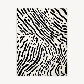 Easy Clean Rug Abstract Zebra Pattern Spillproof Pet Friendly Patterned Bedroom Living Room Area Rug