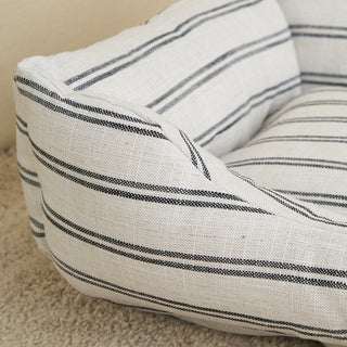 Striped All-Seasons Pet Bed