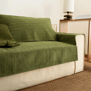 Chenille Herringbone Sofa Cover