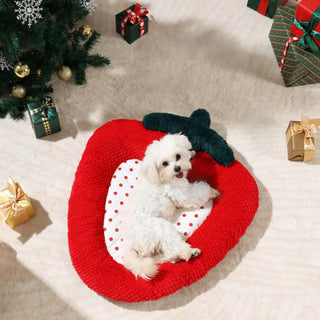 Christmas Bow Wreath Cozy Decor Support Pillow Dog & Cat Bed