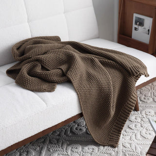 Cozy Chunky Knit Throw Blanket