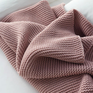 Cozy Chunky Knitted Tassel Throw Blanket