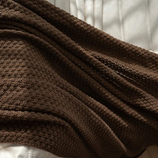 Cozy Knit Tassel Throw Blanket