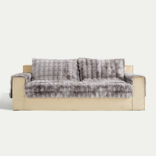 Cozy Sherpa Non-Slip Sofa Cover