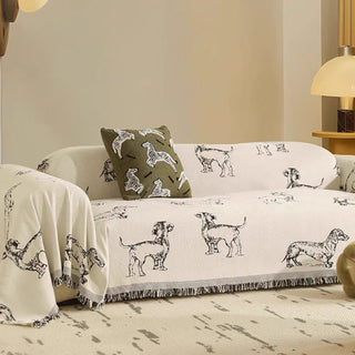 Dog Silhouette Sofa/Couch Cover