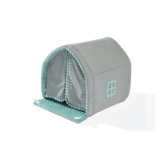 Double Curtain Enclosed Dog & Cat House