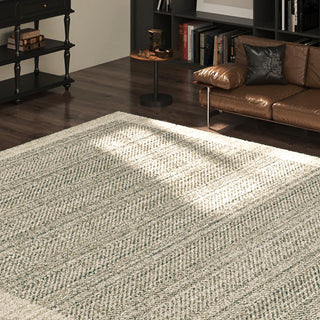 Easy Clean Rug Elegant Herringbone Spillproof Pet-Friendly Living Room Large Area Rug