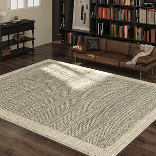 Easy Clean Rug Elegant Herringbone Spillproof Pet-Friendly Living Room Large Area Rug