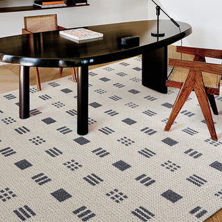 Easy Clean Rug Geometric Pattern Spillproof Pet-Friendly Living Room Large Area Rug