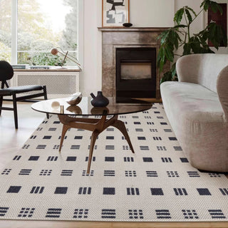 Easy Clean Rug Geometric Pattern Spillproof Pet-Friendly Living Room Large Area Rug