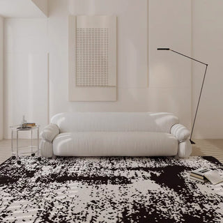 Easy Clean Rug Modern Abstract Area Spillproof Modern Bedroom Living Room Area Rug