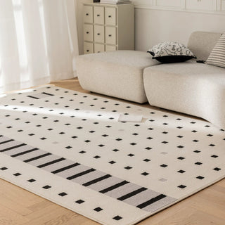 Easy Clean Rug Modern Geometric Accent Spillproof Pet-Friendly Luxury Bedroom Living Room Large Area Rug