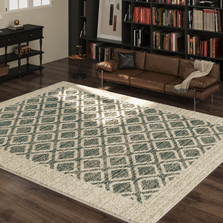 Easy Clean Rug Modern Geometric Spillproof Pet-Friendly Living Room Large Area Rug