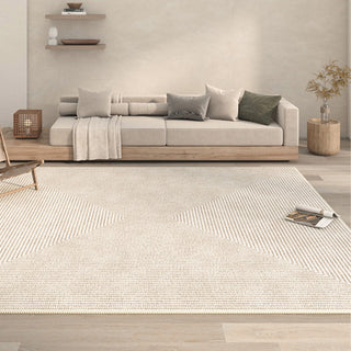 Easy Clean Rug Natural Texture Spillproof Pet-Friendly Living Room Large Area Rug