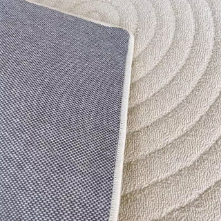 Easy Clean Rug Ripple Circle Spillproof Pet-Friendly Living Room Large Area Rug