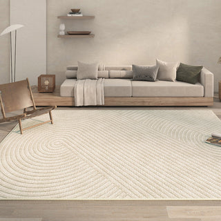 Easy Clean Rug Serene Spiral Spillproof Pet-Friendly Living Room Large Area Rug