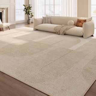 Easy Clean Rug Serenity Flow Spillproof Pet-Friendly Minimalist Living Room Area Rug